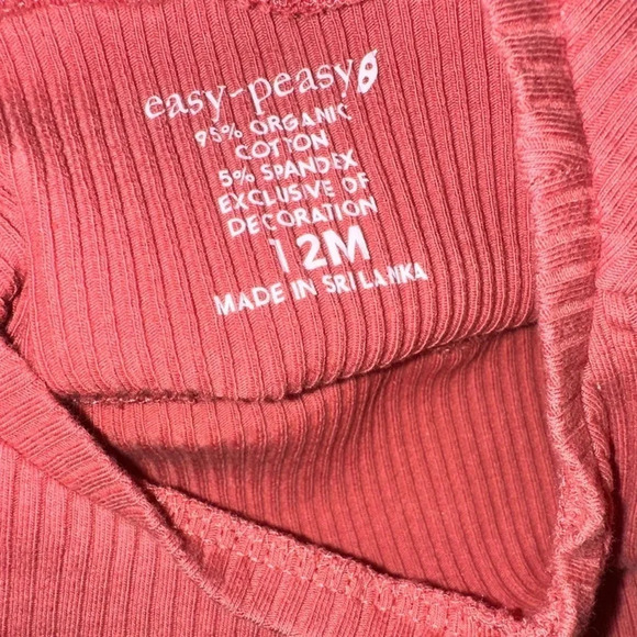 2 Easy-Peasy Girl Long Sleeve Babydoll Top, Sizes 12 Months - Picture 9 of 9